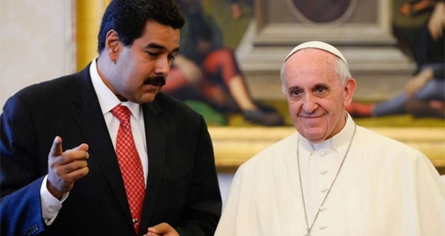 Nicolas Maduro e Papa Francisco
