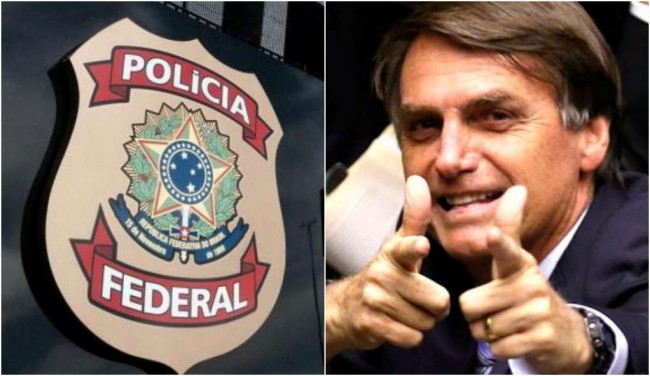 A PF trabalha de forma implacável no governo Bolsonaro - Fotomontagem
