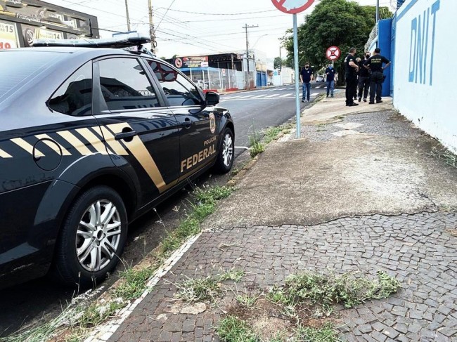 Operação ZigZag 2 investiga irregularidade em contratos de empresas em Uberlândia com o Dnit — Foto: Polícia Federal/Divulgação