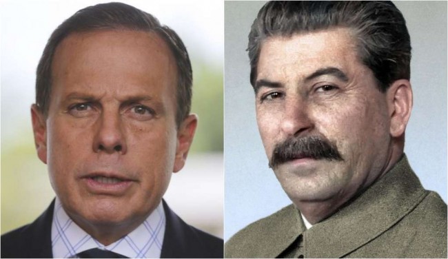 Doria e Stalin - Fotomontagem