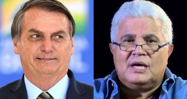 Fotomontagem: Jair Bolsonaro e Ricardo Noblat