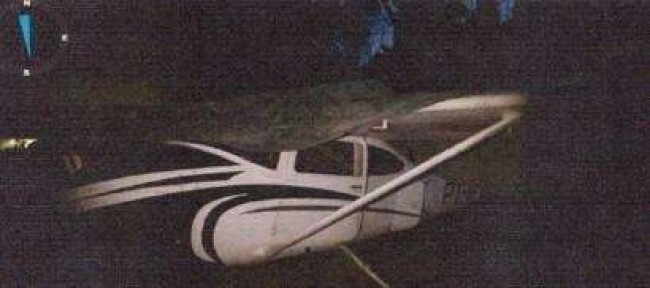 Aeronave utilizada no garimpo (Foto: PFRR)
