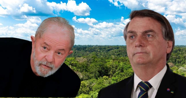 Fotomontagem: Luiz Inácio Lula da Silva e Jair Bolsonaro