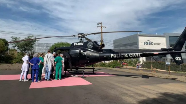 Foto: Serviço Aeropolicial da Polícia Civil de Santa Catarina