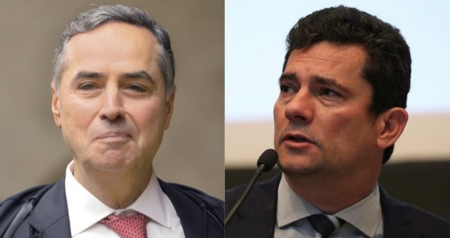 Luis Roberto Barroso e Sérgio Moro - Foto: Rosinei Coutinho/SCO/STF; José Cruz/Agência Brasil