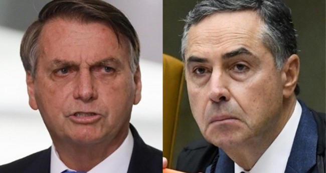 Jair Bolsonaro e Luis Roberto Barroso - Foto: Reprodução