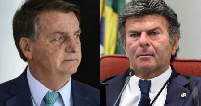 Jair Bolsonaro e Luiz Fux - Foto: Reprodução; Nelson Jr. / SCO/STF