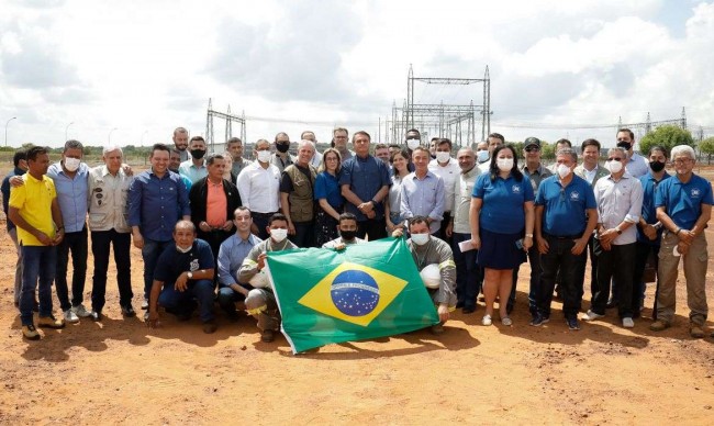 Presidente Bolsonaro anuncia obra que vai ligar Roraima ao sistema elétrico nacional - Crédito Allan Santo/PR
