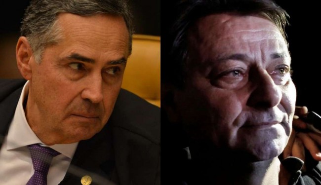 Ministro Barroso e Cesare Battisti - Fotomontagem
