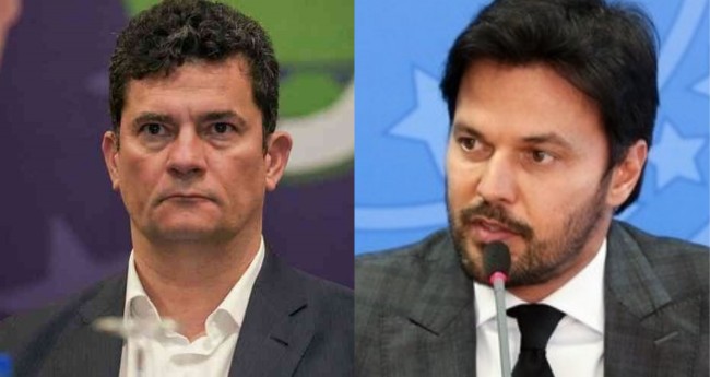 Sérgio Moro e Fábio Faria - Foto: Saulo Rolim/Podemos; Cléverson Oliveira/Mcom