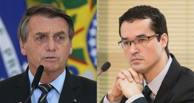Jair Bolsonaro e Deltan Dallagnol - Foto: Agência Brasil