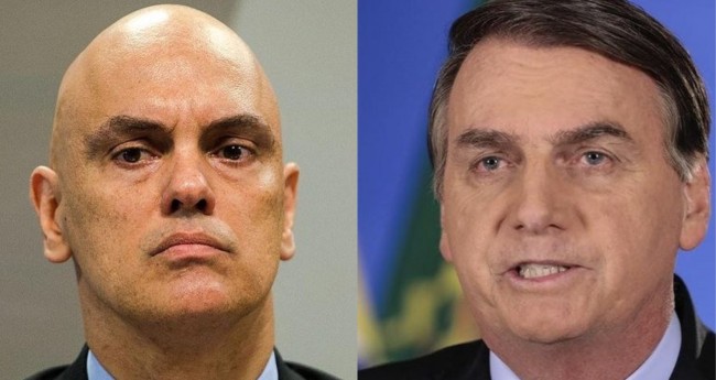 Alexandre de Moraes e Jair Bolsonaro - Foto: STF; PR