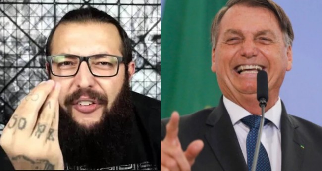 Cauê Moura e Jair Bolsonaro - Foto: Reprodução