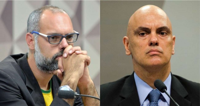 Allan dos Santos e Alexandre de Moraes - Foto: Senado; Agência Brasil