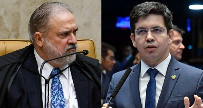 Augusto Aras e Randolfe Rodrigues - Foto: Agência Senado; Câmara