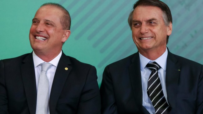 Onyx Lorenzoni e o Jair Bolsonaro - Foto: Marcos Correa/PR