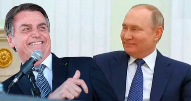 Jair Bolsonaro e Vladimir Putin - Foto: PR; Reprodução