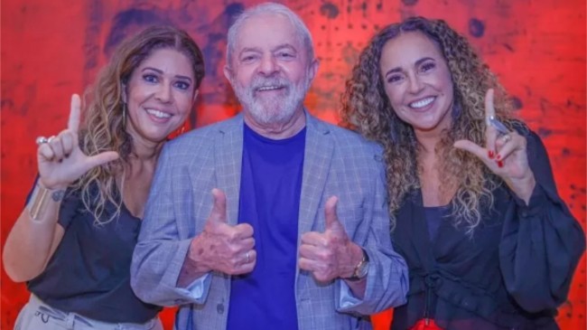 No final de março, Daniela recebeu Lula, Jacques Wagner e Rui Costa em sua casa (Reprodução/Internet)