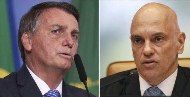 Jair Bolsonaro e Alexandre de Moraes - Foto: Isac Nóbrega/PR; Nelson Jr./SCO/STF