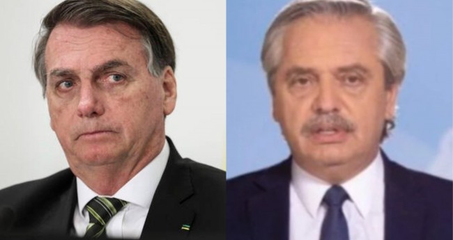 Jair Bolsonaro e Alberto Fernandez - Foto: PR; Reprodução