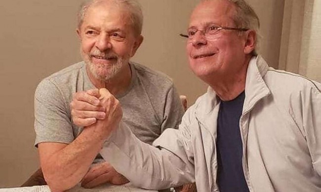 Lula e José Dirceu mais velhos, ainda sonhando com a Pátria Grande - Reprodução internet