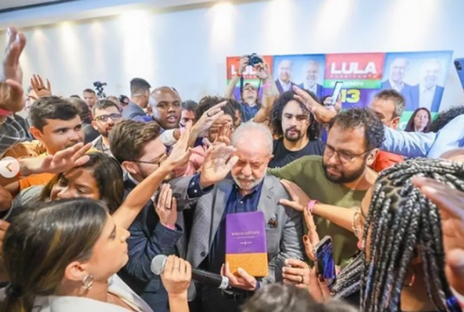 Lula se encontrou com evangélicos durante as eleições de 2022 - Reprodução internet