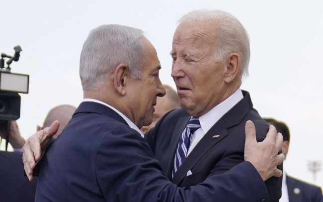 Joe Biden e Benjamin Netanyahu - Reprodução internet