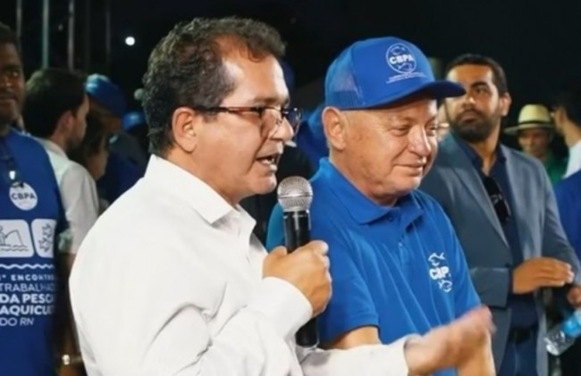 André Fidelis e o presidente da CBPA, Abrão Lincon