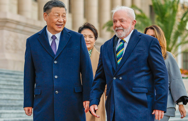 Lula e Xi Jinping, presidente da China  - Reprodução internet