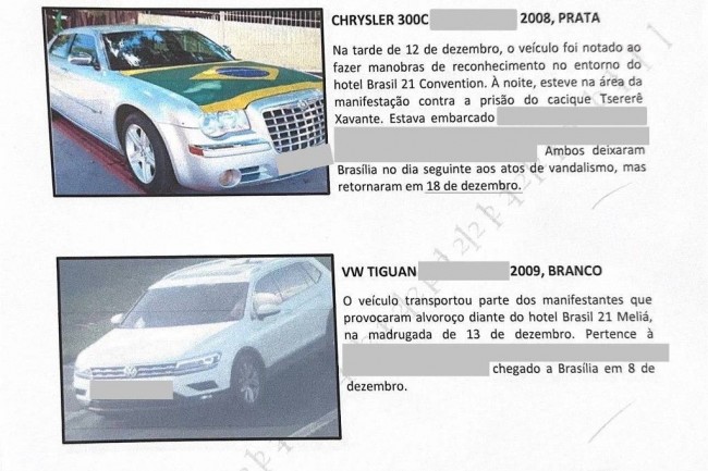 Relatório da Abin mostra carros que rondaram entorno do hotel que Lula estava hospedado em Brasília