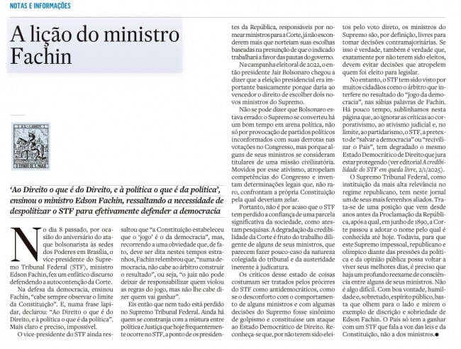 Editorial do Estadão