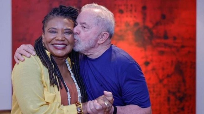 Presidente Lula e Margareth Menezes, ministra da Cultura - Reprodução internet
