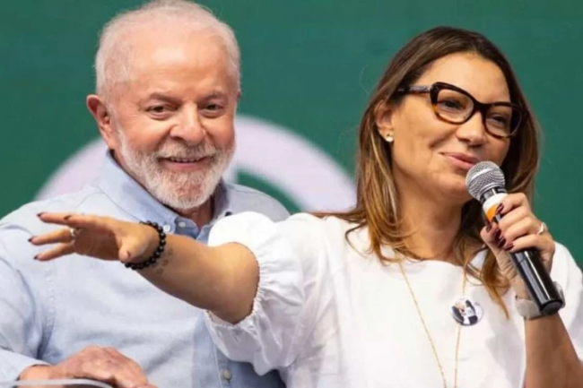 Primeira-dama Janja e Lula - Reprodução internet