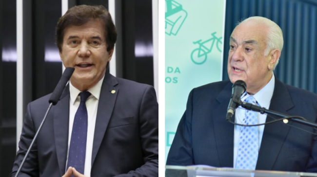 Deputados Robinson Faria (PL-RN), à direita, e Antonio Carlos Rodrigues (PL-SP) - Reprodução internet