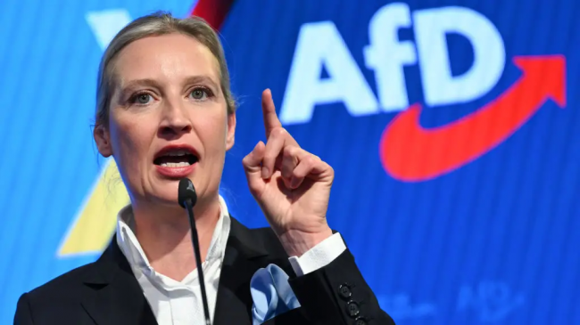 Alice Weidel, candidata do partido de direita Alternativa para a Alemanha (AfD)