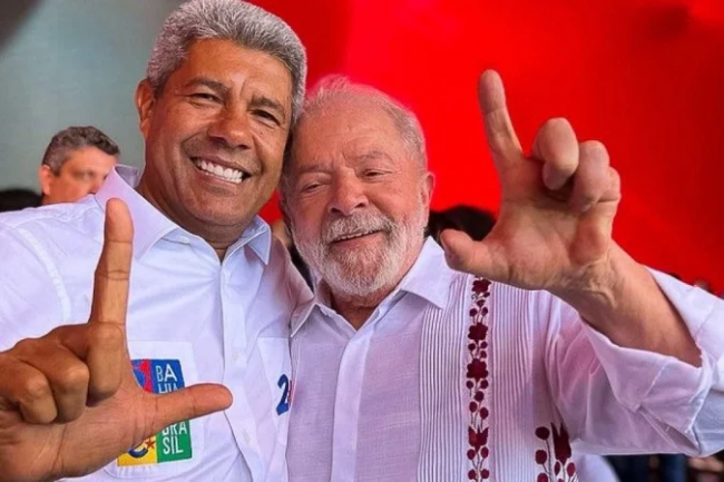 Lula e o governador da Bahia, Jerônimo Rodrigues - Reprodução internet