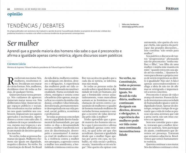 Ministra Carmen Lúcia