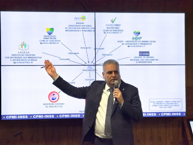 Alfredo Gaspar na CPMI do INSS – Reprodução internet