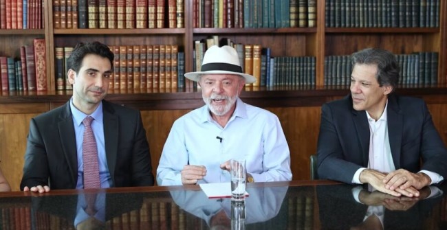 Gabriel Galípolo, presidente do Banco Central, Lula e Haddad – Reprodução internet